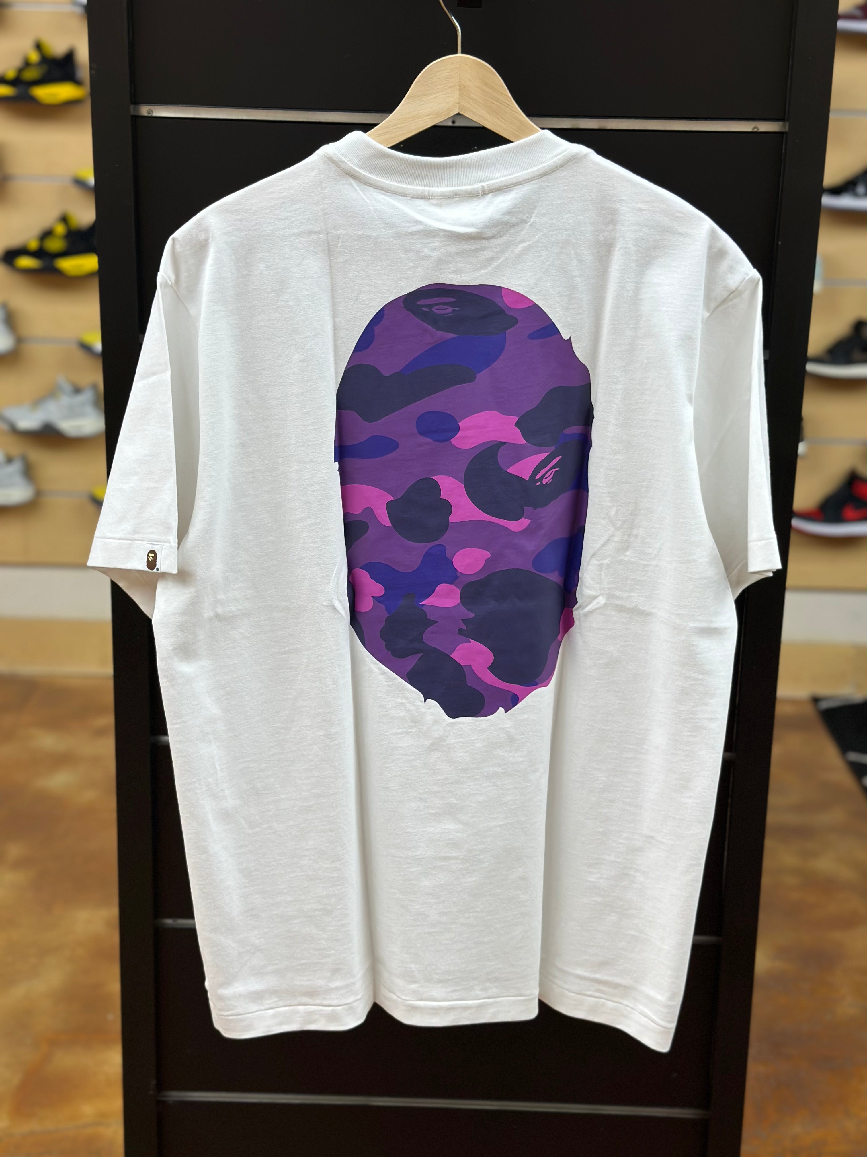 epsneakerscene Bape White Tee Purple Pink Camo Extra Extra Large