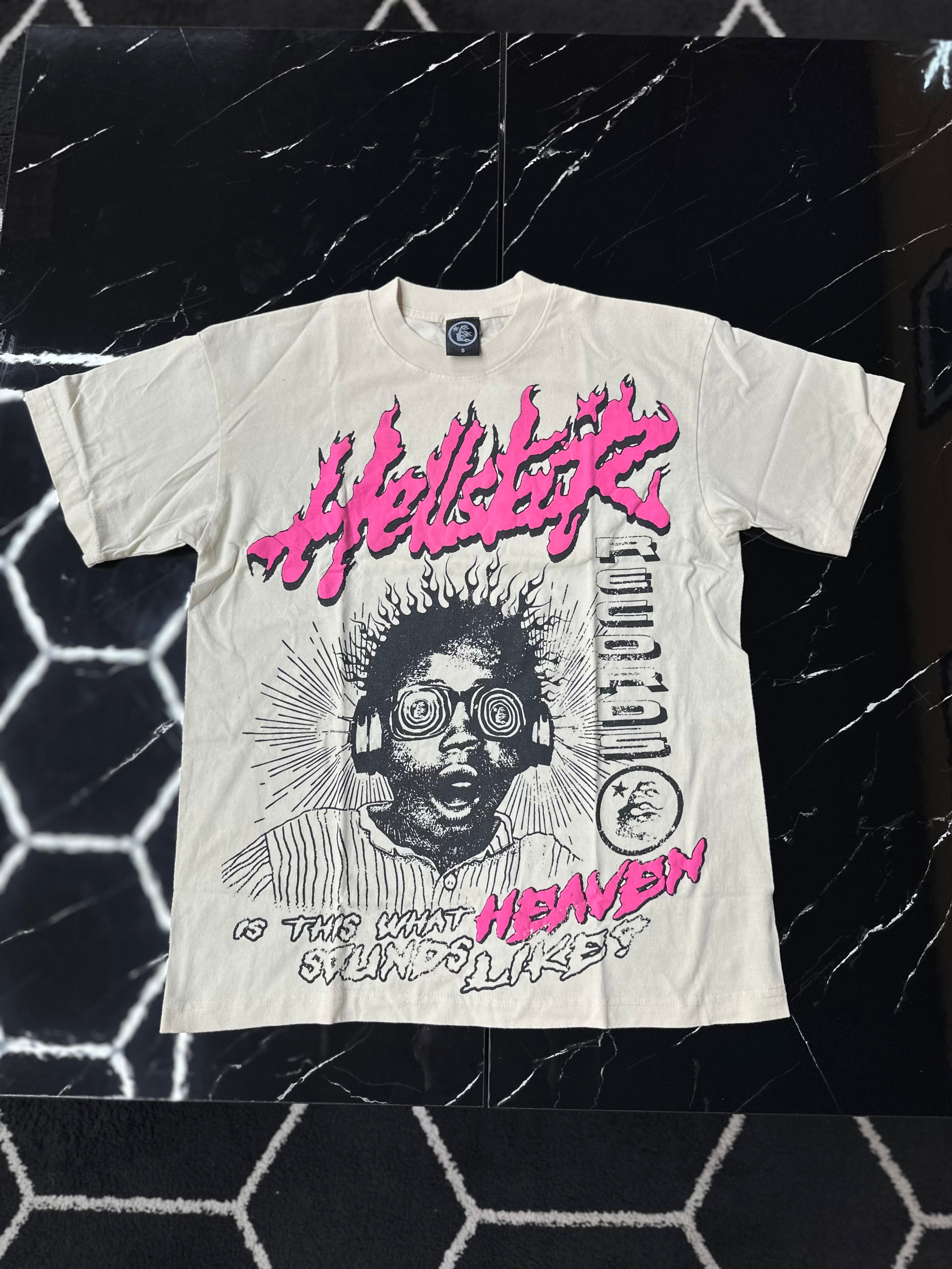 HELLSTAR CREAM AUDIO TEE