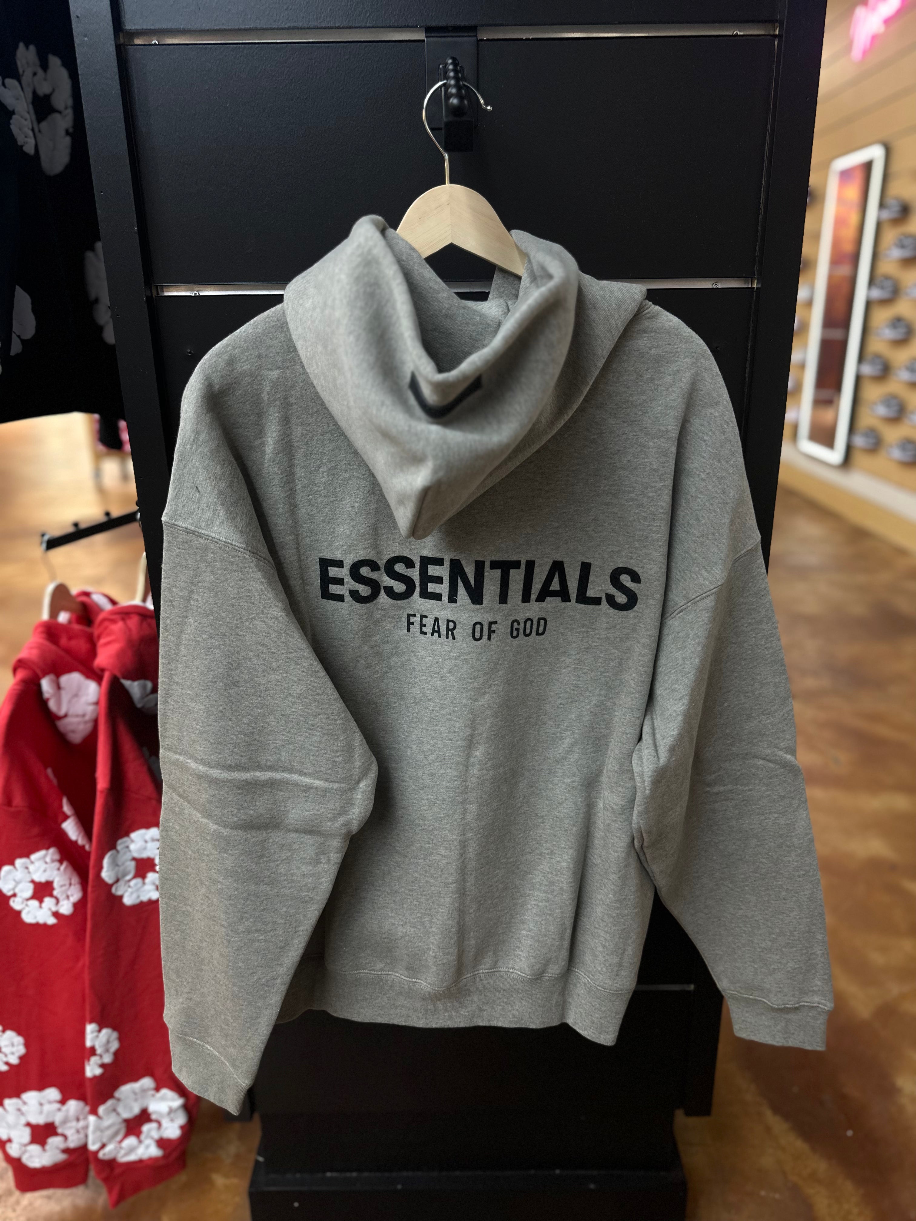 ESSENTIALS HOODIE DARK OATMEAL