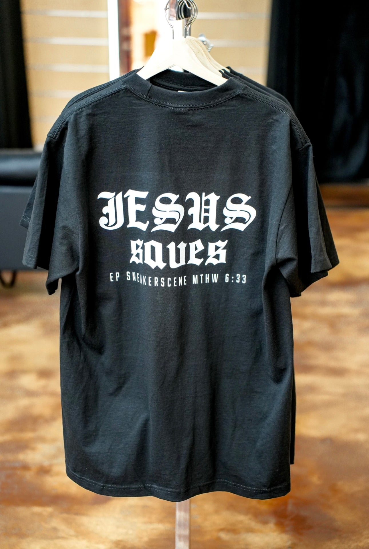EPSS JESUS SAVES TEE BLACK