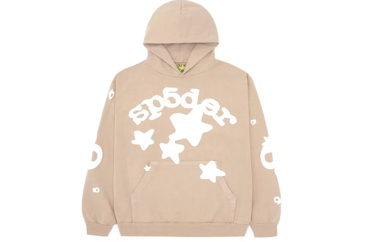 SP5DER HOODIE BEIGE TAN