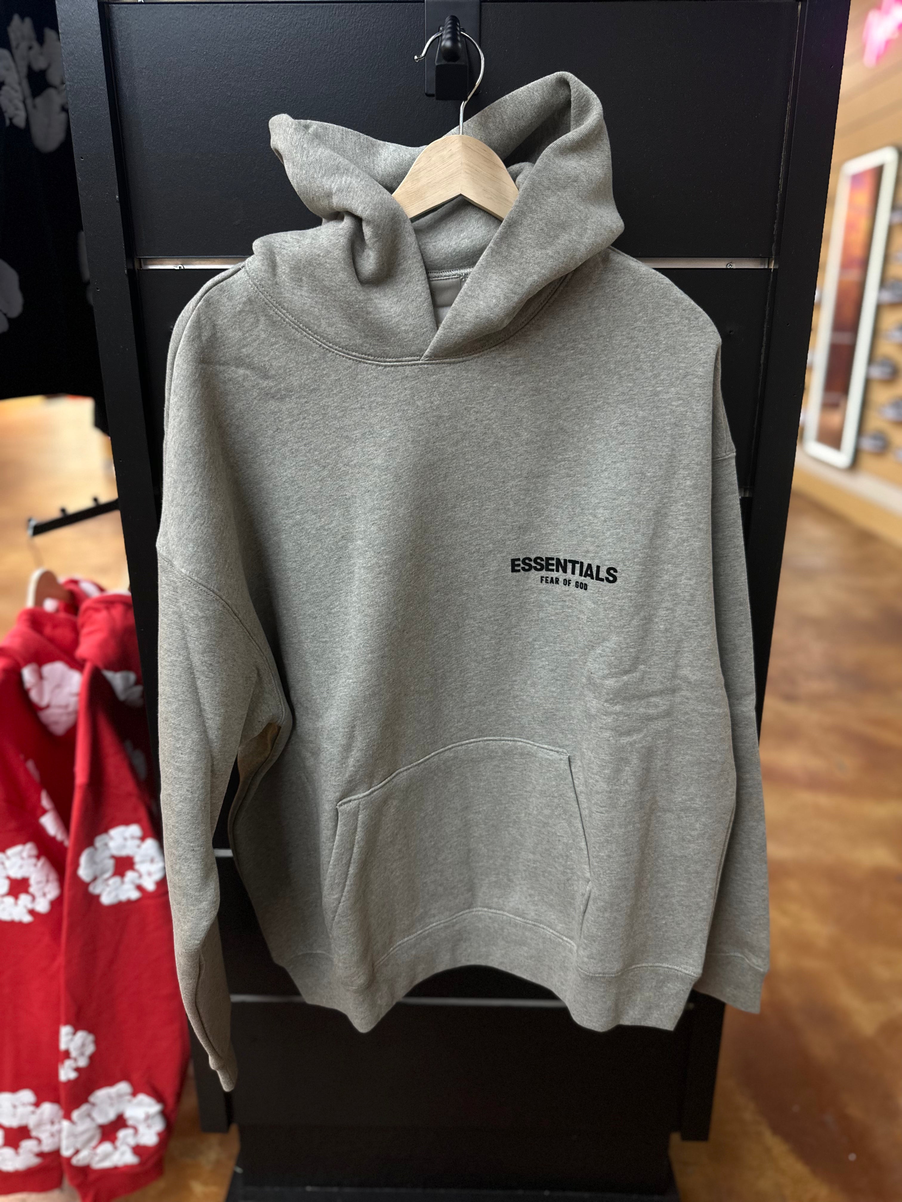 ESSENTIALS HOODIE DARK OATMEAL