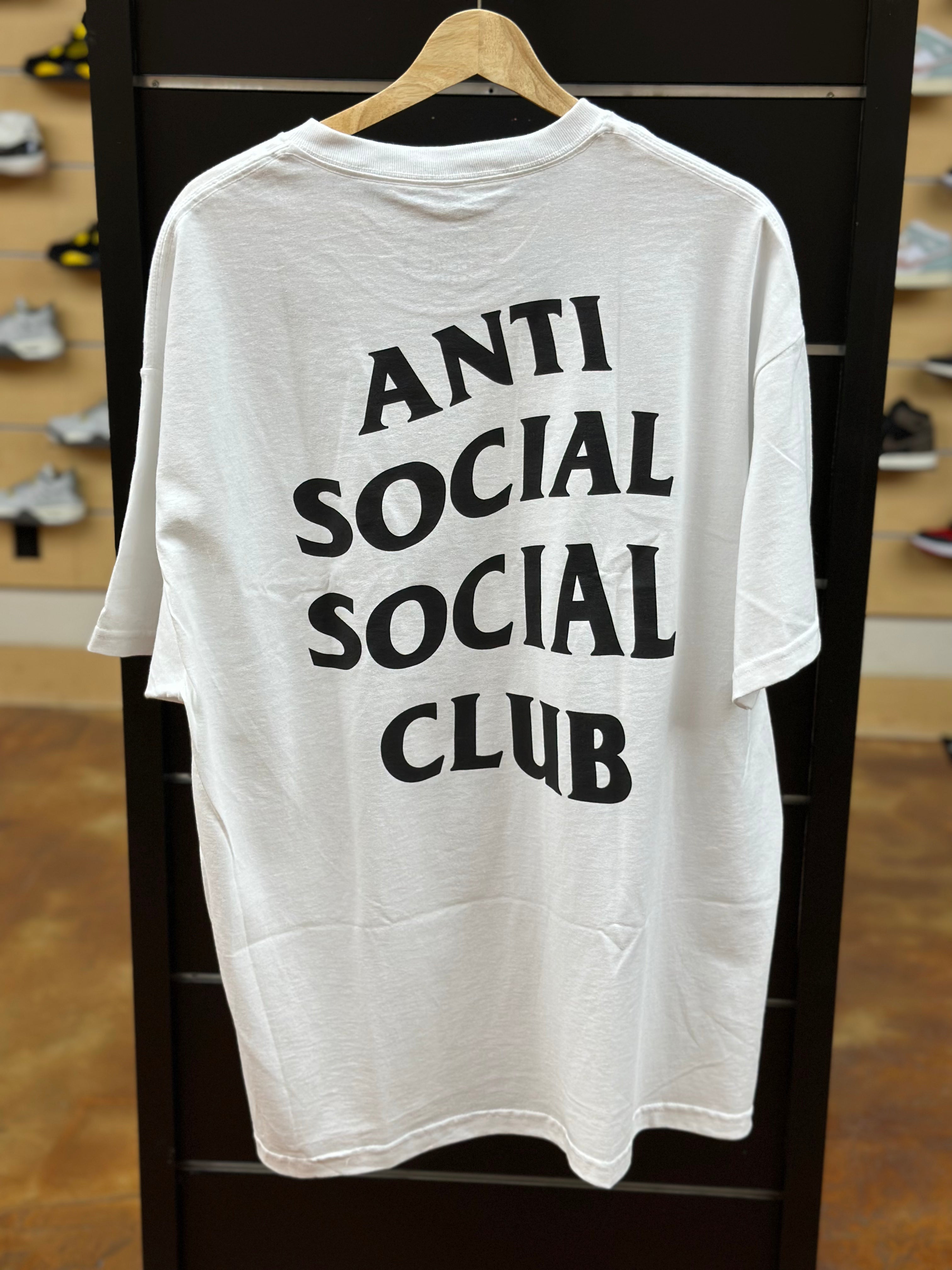ANTI SOCIAL SOCIAL CLUB WHITE BLACK LETTERING
