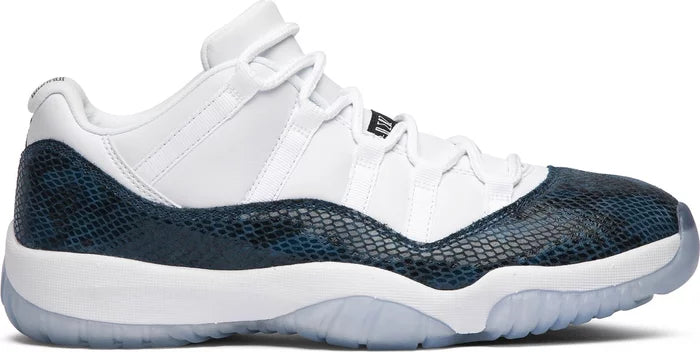 JORDAN 11 LOW RETRO NAVY SNAKE SKIN (2019)