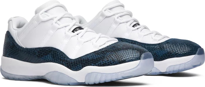 JORDAN 11 LOW RETRO NAVY SNAKE SKIN (2019)