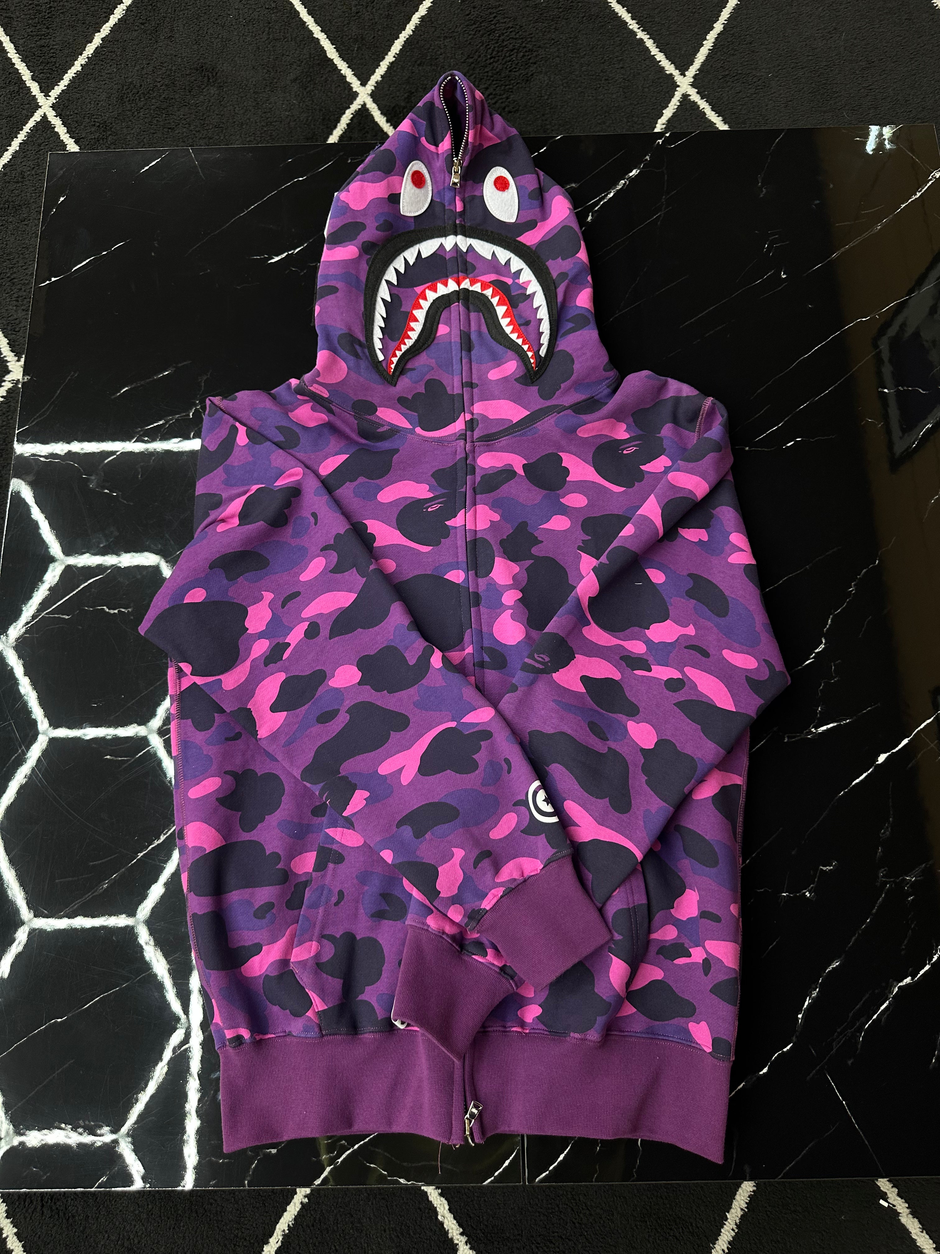 BAPE HOODIE PURPLE