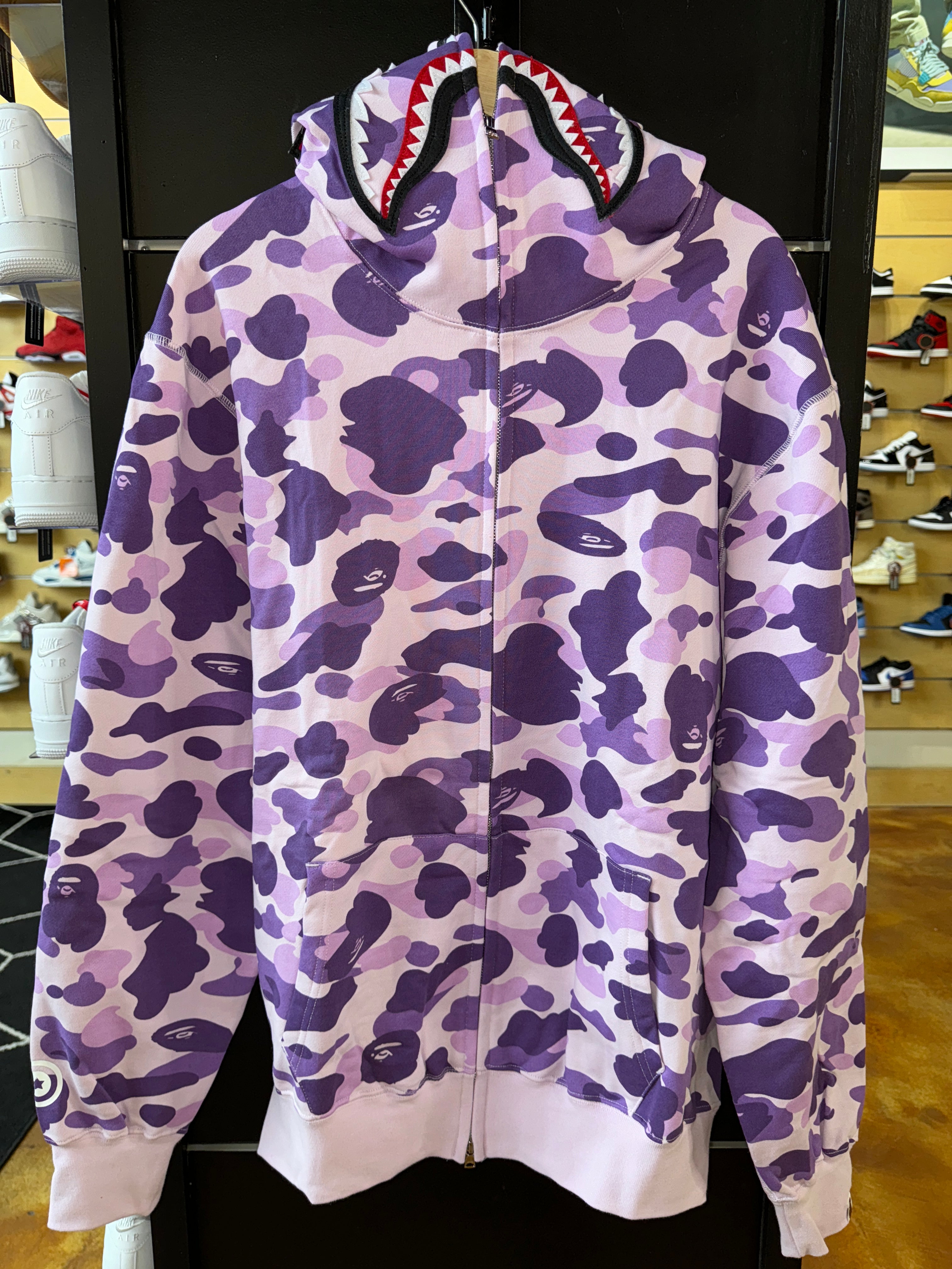 BAPE HOODIE LIGHT PURPLE