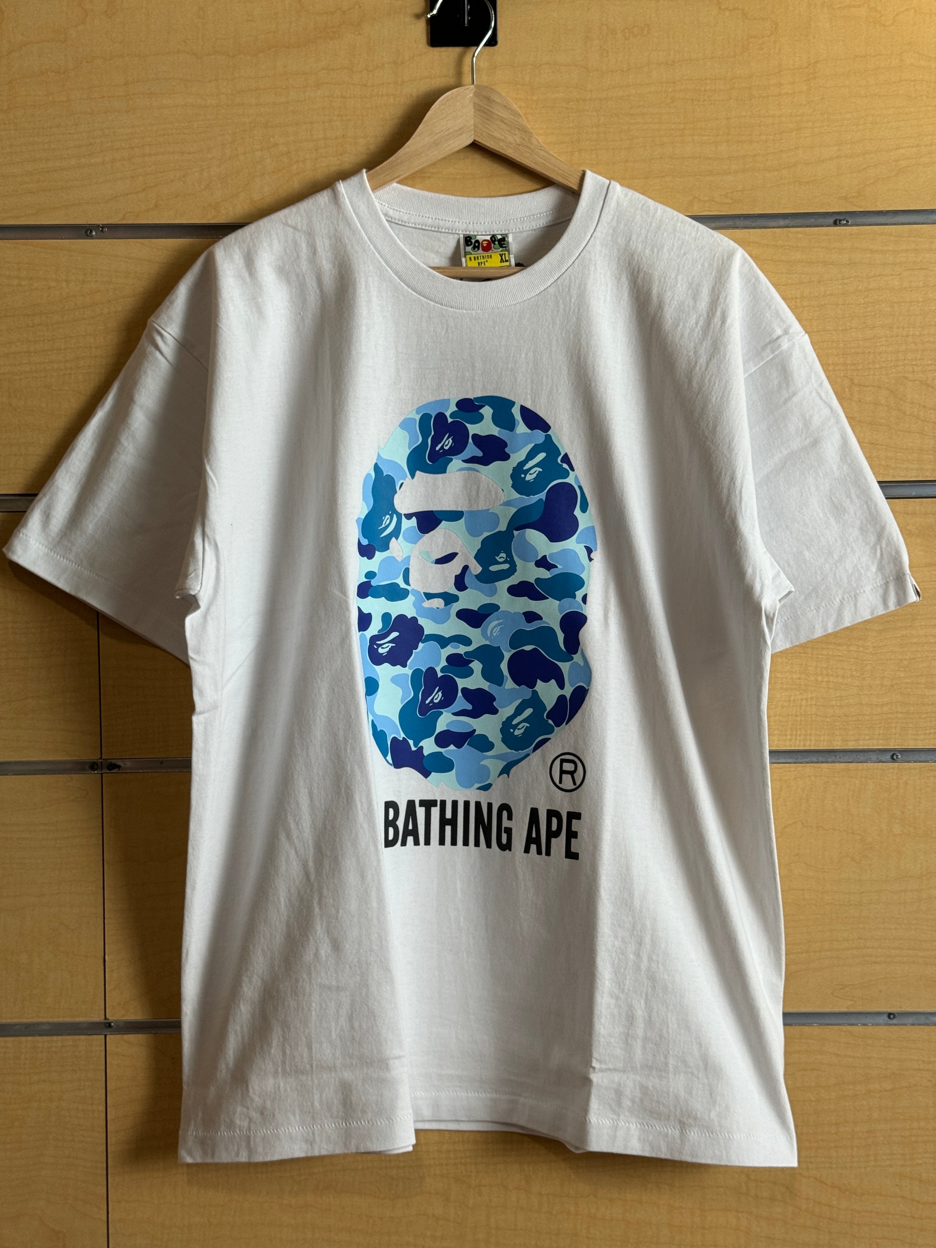 BAPE TEE WHITE BLUE - Main Image